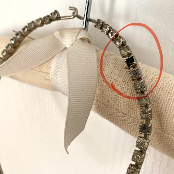 Vintage Rhinestone Choker Necklace - Picture 6 of 14